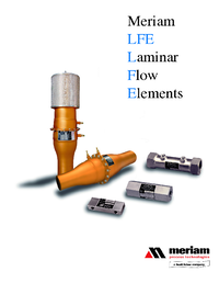 Thumbnail of document Data Sheet - 50MJ10 Laminar Flow Elements